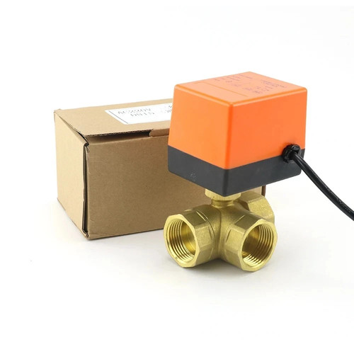 Brass motorized ball - ball, valve