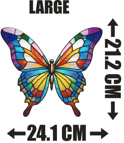 Butterfly decorative stained - butterfly,