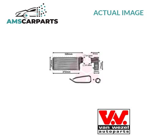 Heater radiator exchanger lhd - heater,