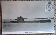  Royal Navy Submarine H.M.S. Taciturn - RP card