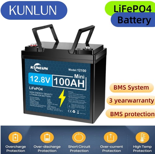 Kunlun 12v 100ah lifepo4 - 12v,
