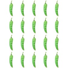  20pcs Mini Artificial Chili Pepper Decors Fake Simulation Photography Props