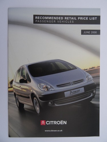 Citroen illustrated price - citroen, list