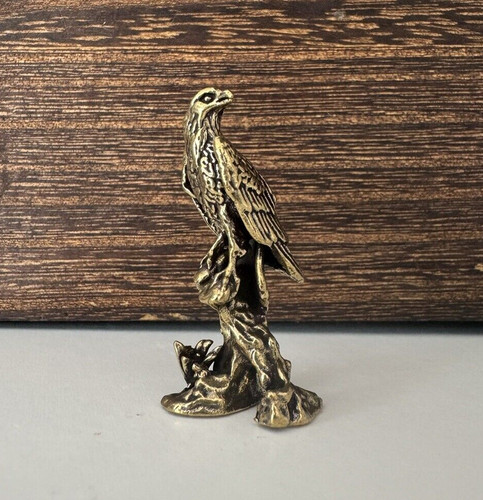 Eagle falcon hawk brass statue - eagle,