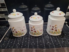 Arthur Wood Storage Jars April Glory In Nice Used Condition.