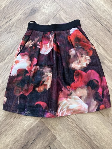 Coast line red black skirt - a-line,