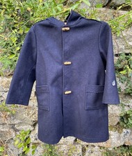 Vintage French Navy Michel Beaudouin Childs Duffle Coat Size 6 Yrs 110cm