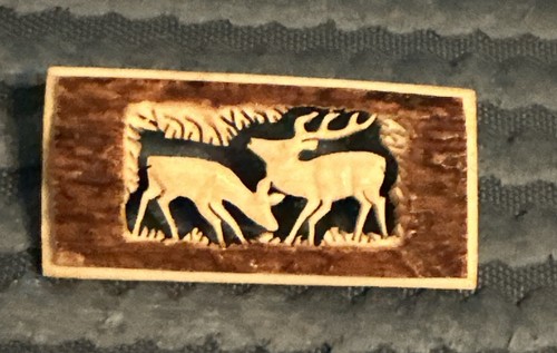 Antique carved antler - antler, bone