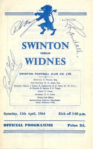 Swinton widnes 1963 64 - v, 1963/64