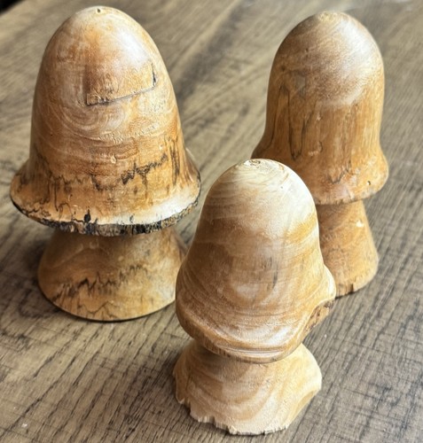 Vintage rustic hand turned - hand,