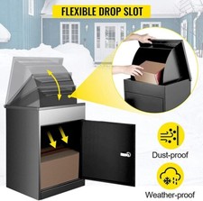 Lockable Metal Parcel Delivery Secure Dropbox Outdoor Storage Custom Post Box