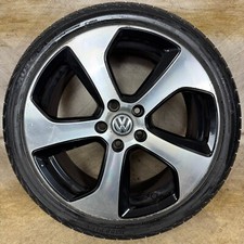 1X 18'' GENUINE VW GOLF GT GTI GTD AUSTIN MK7 ALLOY WHEEL TYRE 5G0601025AS