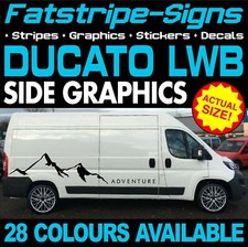 to fit FIAT DUCATO L3 LWB GRAPHICS STICKERS STRIPES DECALS VAN CAMPER MOTORHOME