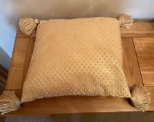 Gold Tassels Cushion with Pad ( 42cm x 42cm )  From Dunelm