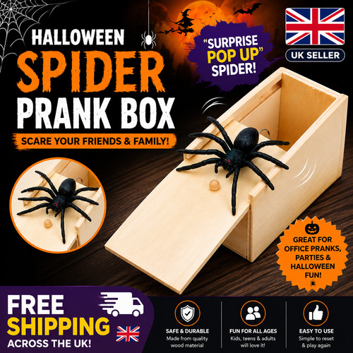 Halloween spider prank box pop - prank,
