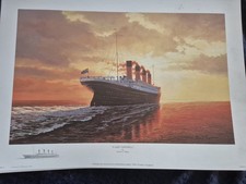 Titanic Print. A LAST FAREWELL BY ADRIAN C RIGBY