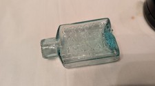 Antique glass bottle crooked - glass,