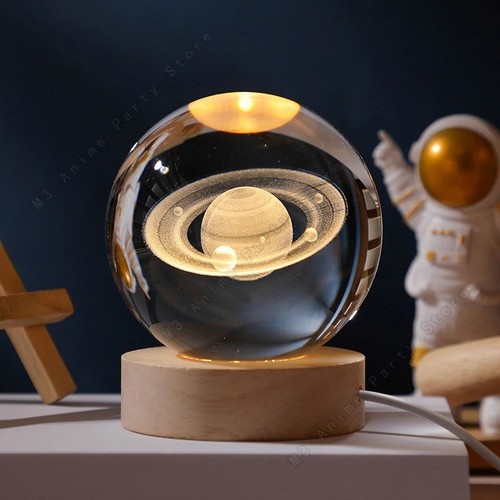 Crystal ball night - crystal, light