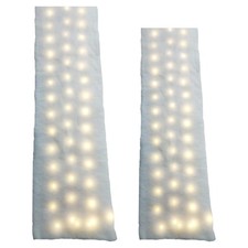 Snow Mat Decorative Fake Snow Cover Carpet with Lights Snow Roll for Holiday