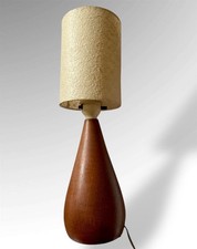 Vintage 60s Teardrop Teak Lamp