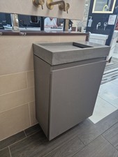 Ex Display Kast Concrete Flor Mini Basin and Bespoke single door unit  RRP £2375