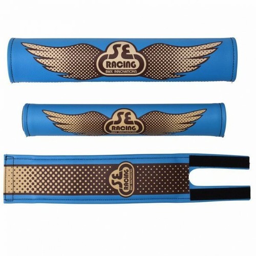 Racing bmx pads blue set - bmx, pads,blue