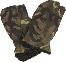 Czech Army M95 Camuflage Mitts Cold Weather Winter Lined Mittens
