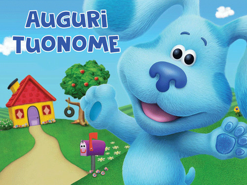 Blue clues waffle with name - waffle,