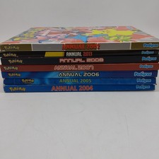 X6 Pokemon Annual Bundle - 2002, 2004, 2005, 2006, 2007, 2008 & 2013 - Hardcover