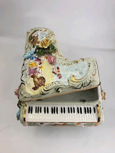 Vintage porcelain piano - vintage,