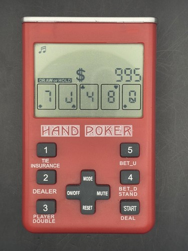 Retro handheld hand - retro, poker
