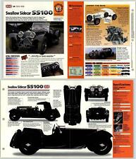 Swallow Sidecar SS100 - 1935-39 #52 Cutting Edge - Hot Cars Fold Out Fact Page