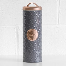 Grey & Copper Geometric Pasta