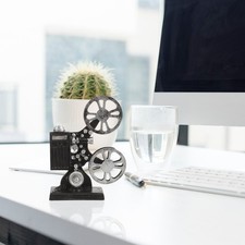  Resin Statue Vintage Decor Old Fashioned Film Projector Movie Model