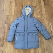 Marks and Spencer Girls Blue Winter Coat: Age 10-11 Years 
