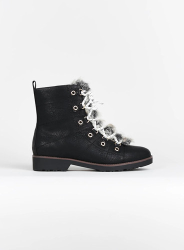 Evans wide fit faux fur - evans, hiker