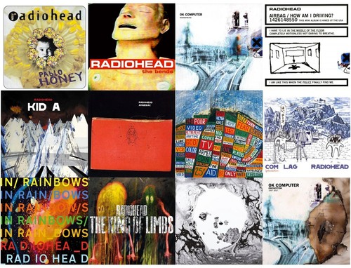 Radiohead album collage - "radiohead,