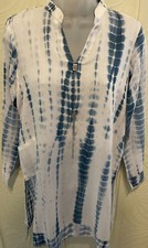 Zoya XS Cotton Tie Dye Tunic Top With Diamanté Embellishment 