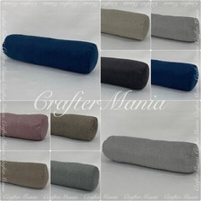 Soft Westbury Cord Bolster Cushion Roll Cylinder Decorative Bed Sofa Pillowcase