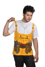 New Mens Handy Man Printed