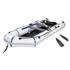 Camping Survivals 10ft PVC 330kg Water Adult Assault Boat Off-White - Kayak