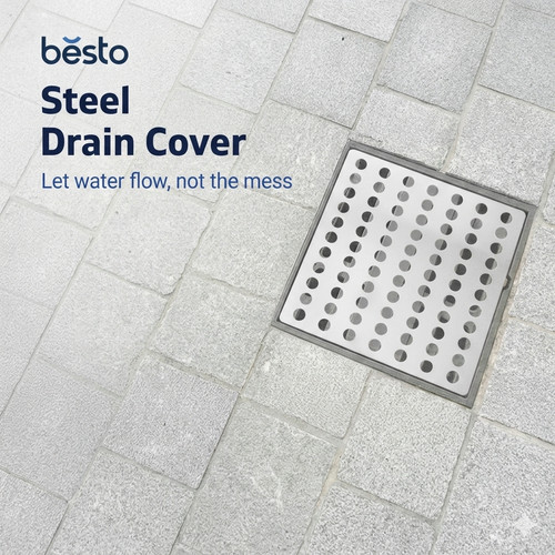 15x15cm drain cover leaf - 15x15cm,
