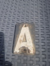 CAST IRON RAILWAY SLEEPER LETTER  A
