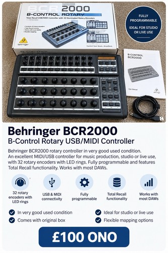 Behringer bcr 2000 - behringer,