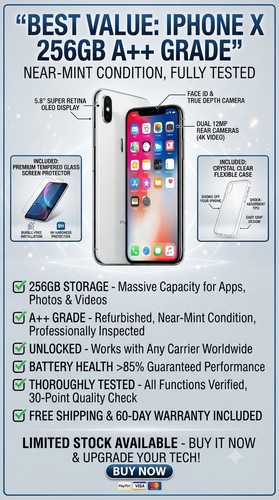 Apple iphone 256gb - iphone, x