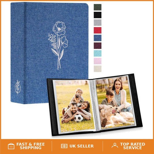 Classic blue linen photo album - photo,