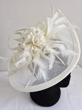 Cream Fascinator Crystal