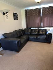Leather Corner Unit And Settee