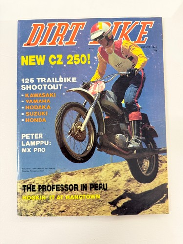 Dirt bike magazine august 1974 - dirt,