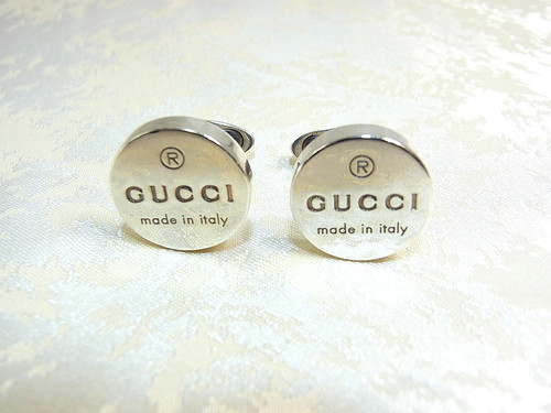 Gucci round cufflinks sterling - round,